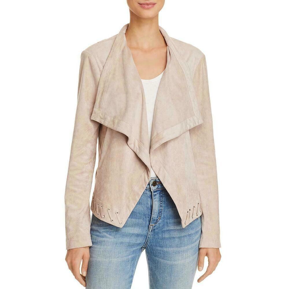 Bb Dakota Womens Solid Long Sleeves Whipstitch Jacket Outerwear Size L $180